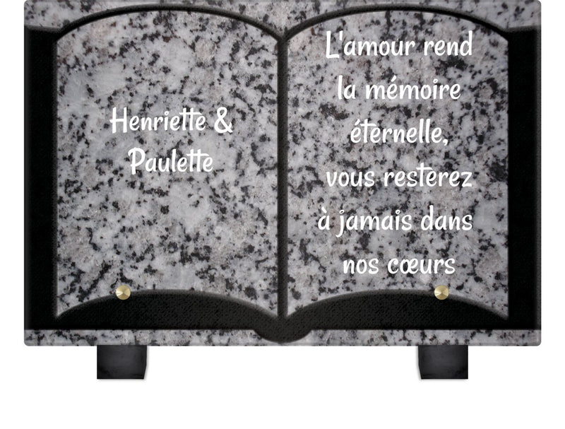 Plaque funéraire livre-granite-gris 9 plapuedacaes.com
