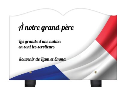 Plaque funéraire ancien-combatant-forme-livre 16 plapuedacaes.com
