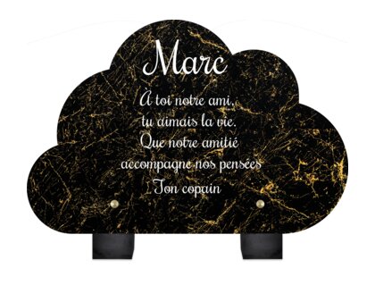 Plaque funéraire livre-marbre-noir-et-or-forme-nuage 3 plapuedacaes.com
