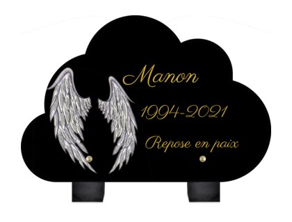 Plaque funéraire ailes-dange-forme-nuage 10 plapuedacaes.com
