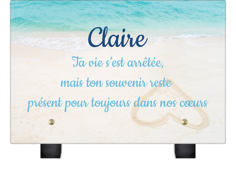 Plaque funéraire coeur-sable-blanc 30 plapuedacaes.com
