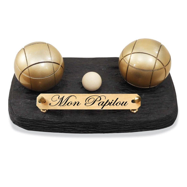 Plaque funéraire boules-et-cochonnet 24 plapuedacaes.com
