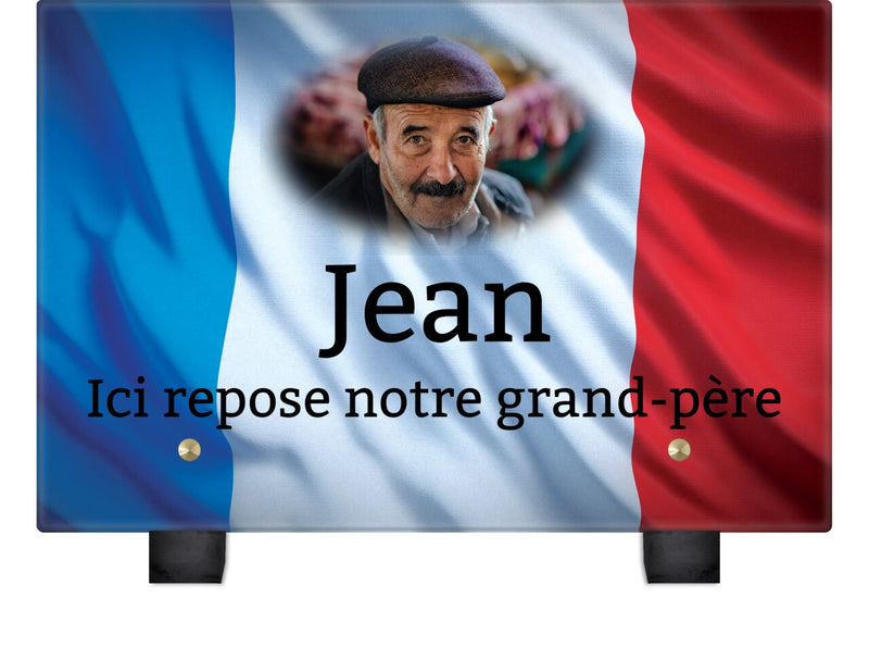 Plaque funéraire drapeau-francais 8 plapuedacaes.com
