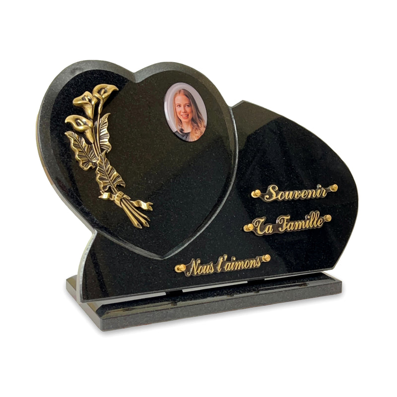 Plaque funéraire coeur-sur-presentoir 12 plapuedacaes.com