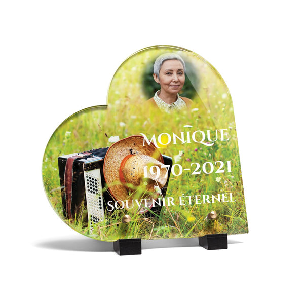Plaque funéraire accordeon-nature-forme-coeur 24 plapuedacaes.com

