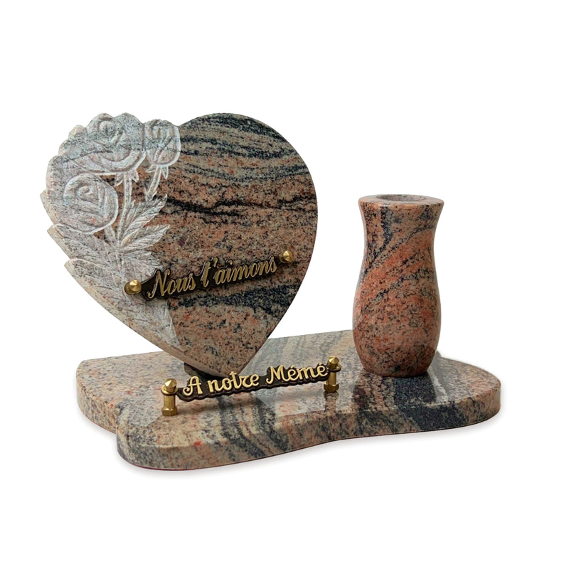 Plaque funéraire coeur-fleurs-taillees-avec-vase 11 plapuedacaes.com