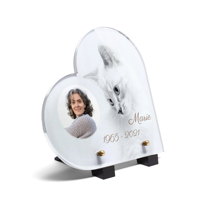 Plaque funéraire chat-blanc-forme-coeur 27 plapuedacaes.com