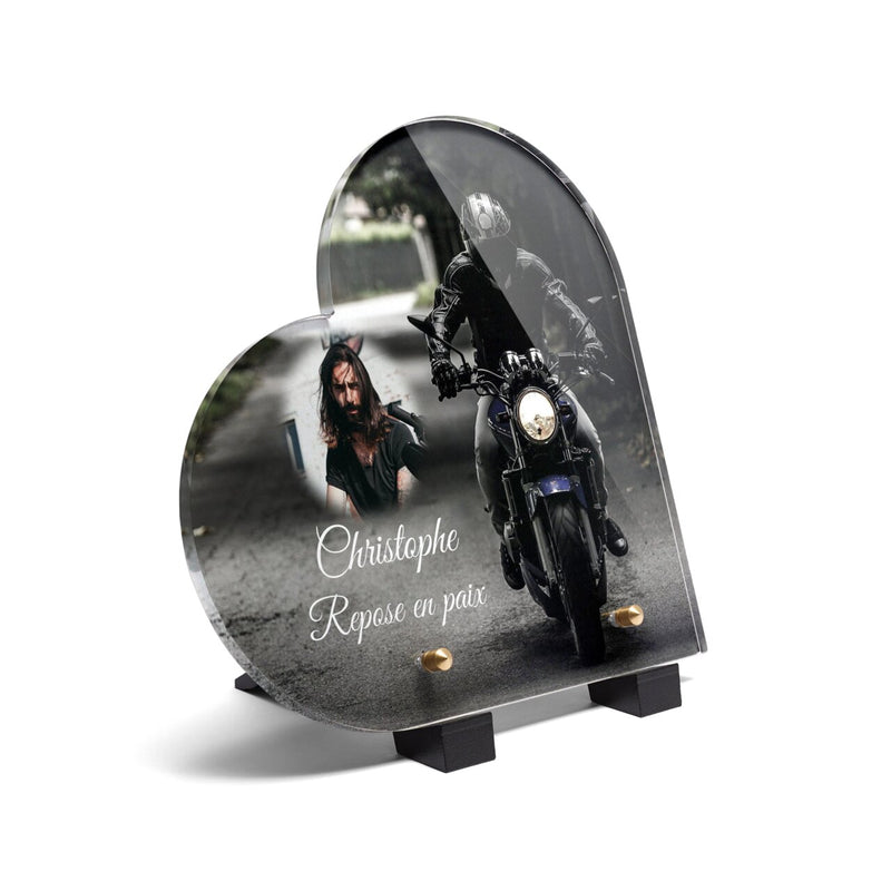 Plaque funéraire motard-forme-coeur 26 plapuedacaes.com