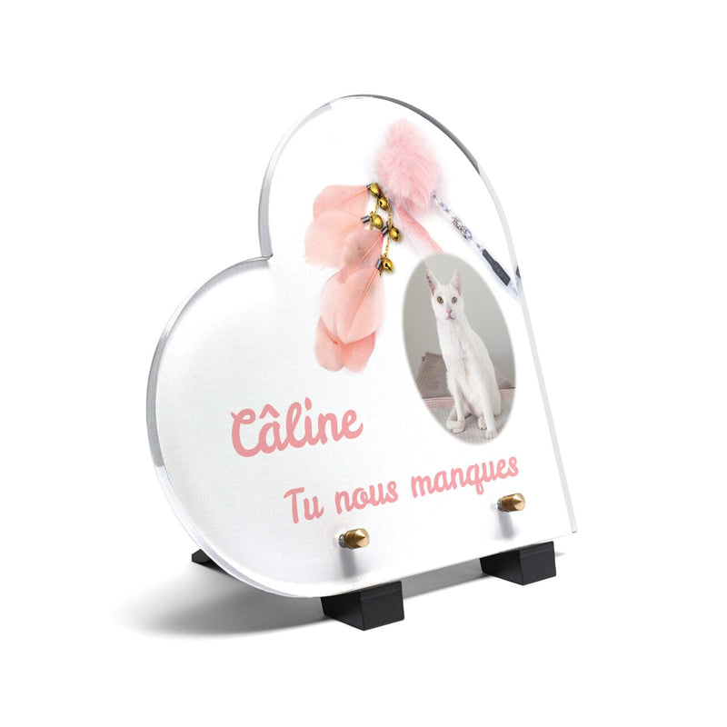 Plaque funéraire canne-a-peche-pour-chats-forme-coeur 15 plapuedacaes.com