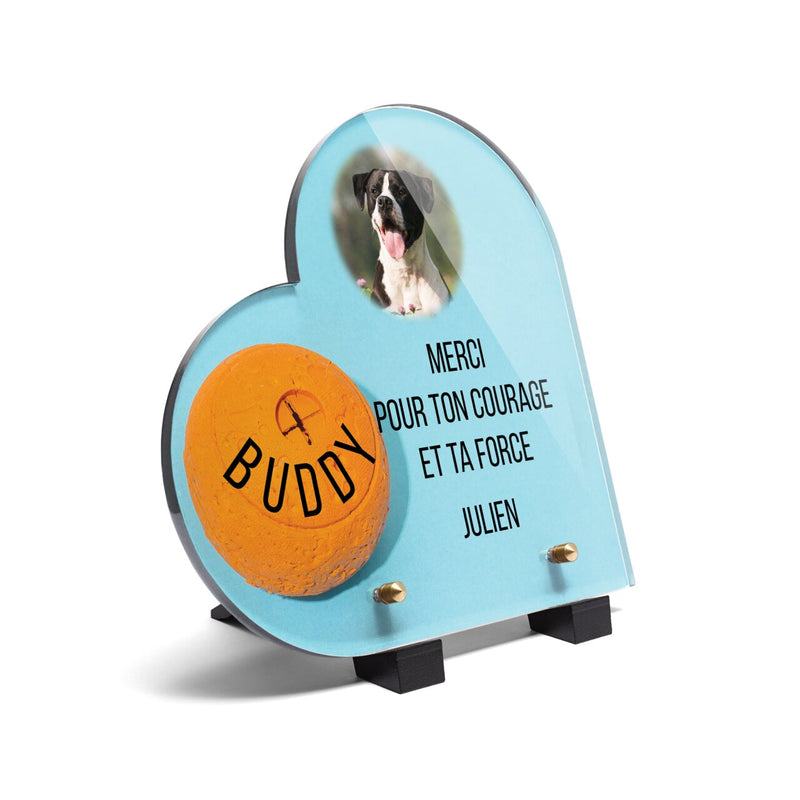 Plaque funéraire balle-pour-chien-forme-coeur 17 plapuedacaes.com