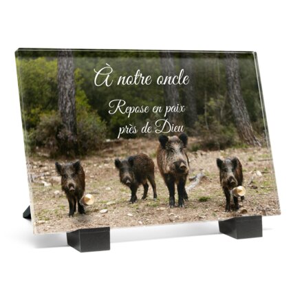 Plaque funéraire plaque-funeraire-chasseur-sanglier 28 plapuedacaes.com
