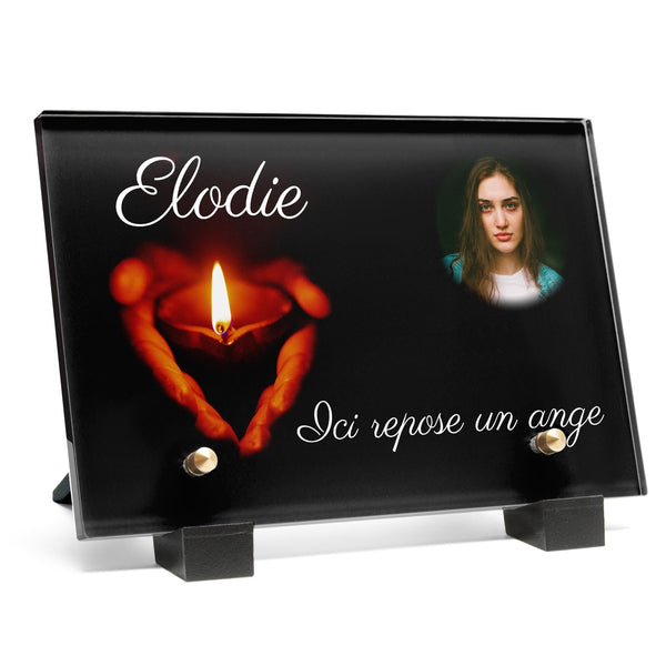 Plaque funéraire mains-bougie 25 plapuedacaes.com
