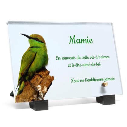 Plaque funéraire bel-oiseau-vert 19 plapuedacaes.com
