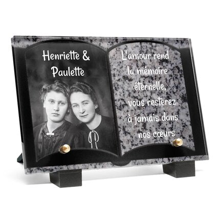 Plaque funéraire livre-granite-gris 9 plapuedacaes.com

