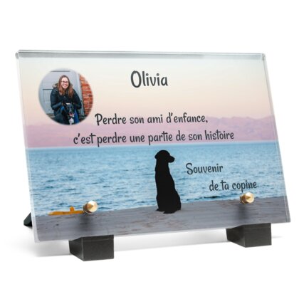 Plaque funéraire chien-noir-au-bord-de-mer 26 plapuedacaes.com
