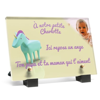 Plaque funéraire licorne-en-3d 29 plapuedacaes.com
