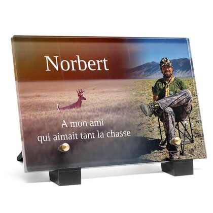 Plaque funéraire chasseur-gibier 3 plapuedacaes.com
