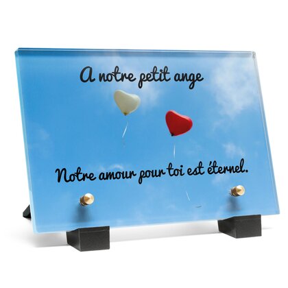 Plaque funéraire ballons-coeurs 3 plapuedacaes.com
