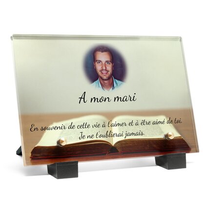 Plaque funéraire livre-grand-ouvert 25 plapuedacaes.com
