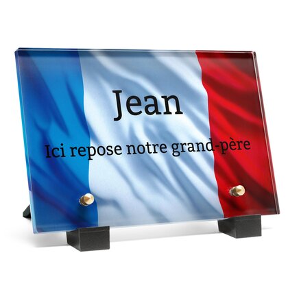 Plaque funéraire drapeau-francais 8 plapuedacaes.com
