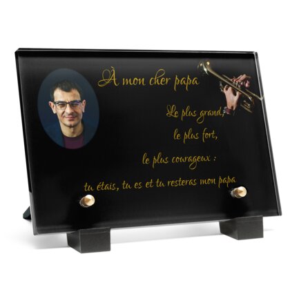 Plaque funéraire trompettiste 25 plapuedacaes.com
