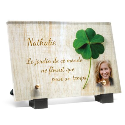 Plaque funéraire plaque-funeraire-trefle 27 plapuedacaes.com
