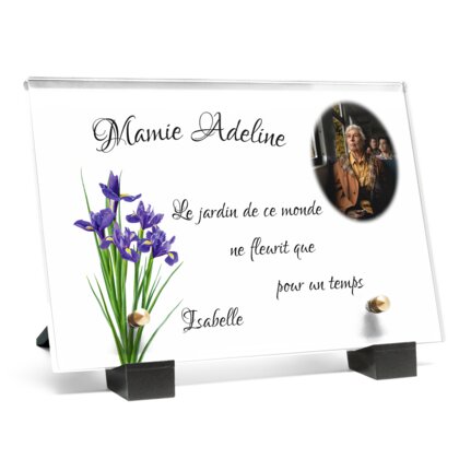 Plaque funéraire plaque-funeraire-iris 30 plapuedacaes.com
