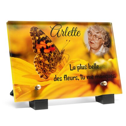 Plaque funéraire papillon-jaune 9 plapuedacaes.com
