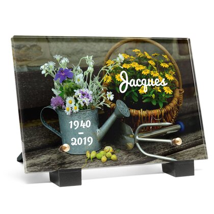 Plaque funéraire outils-du-jardinier 26 plapuedacaes.com
