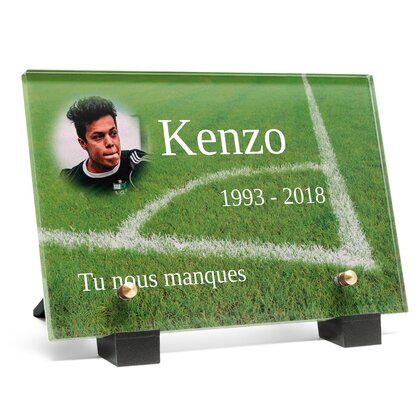 Plaque funéraire football-corner 28 plapuedacaes.com

