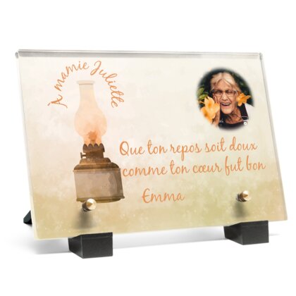 Plaque funéraire plaque-funeraire-lanterne 17 plapuedacaes.com
