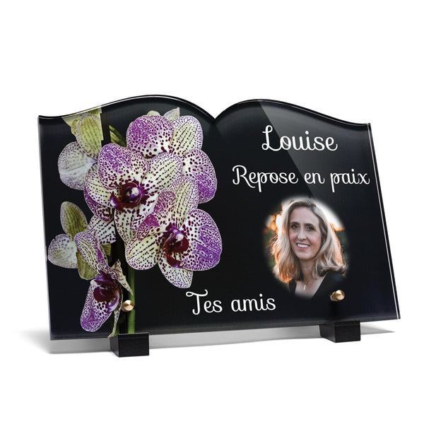 Plaque funéraire magnifiques-orchidees-forme-livre 12 plapuedacaes.com
