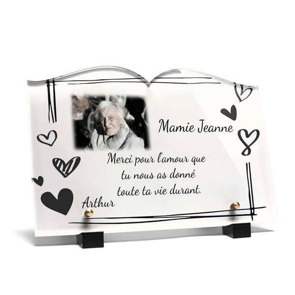 Plaque funéraire cadre-coeurs-forme-livre 22 plapuedacaes.com
