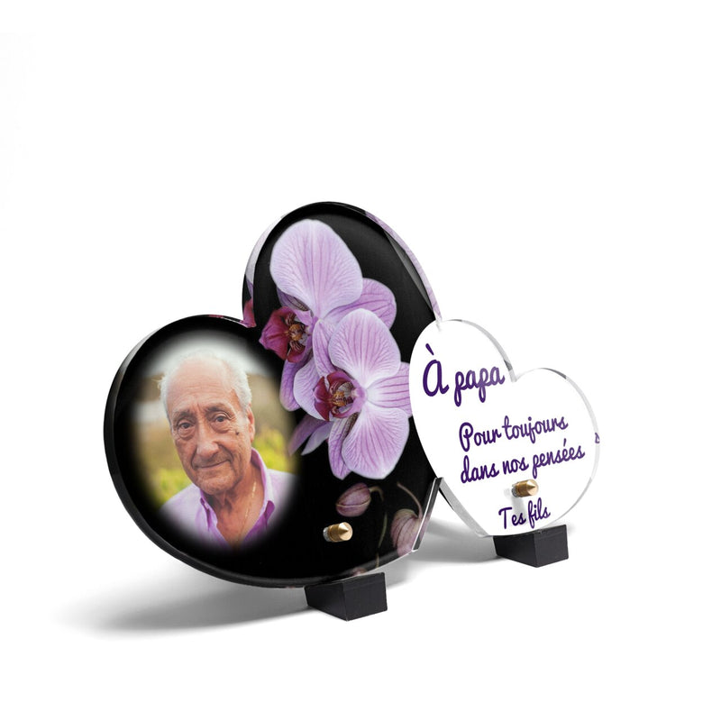 Plaque funéraire magnifiques-orchidees-forme-double-coeur 28 plapuedacaes.com