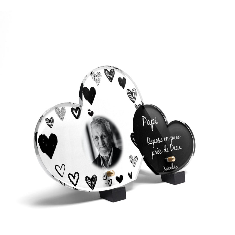 Plaque funéraire cadre-coeurs-forme-double-coeur 30 plapuedacaes.com