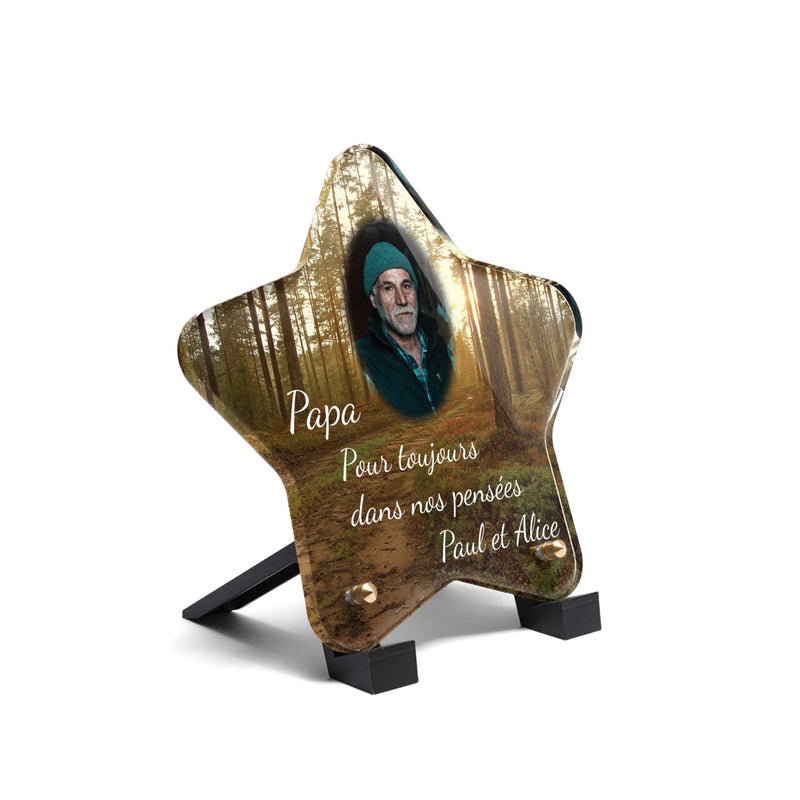 Plaque funéraire foret-forme-etoile 27 plapuedacaes.com