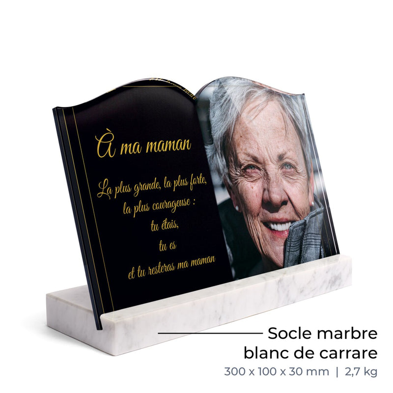 Plaque funéraire demi-cadre-forme-livre 13 plapuedacaes.com