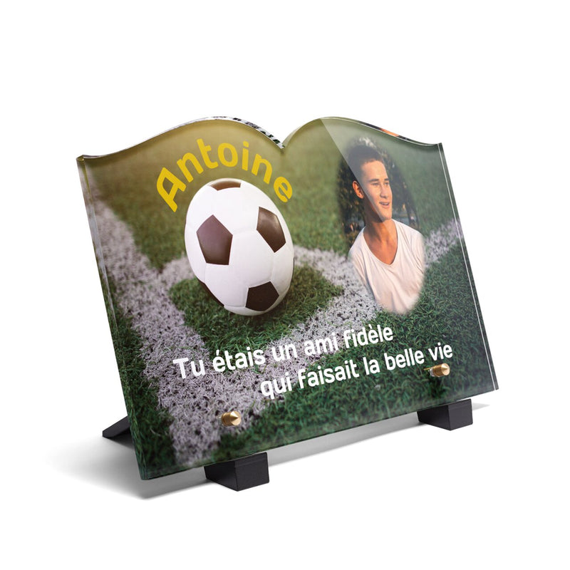 Plaque funéraire ballon-de-football-forme-livre 8 plapuedacaes.com
