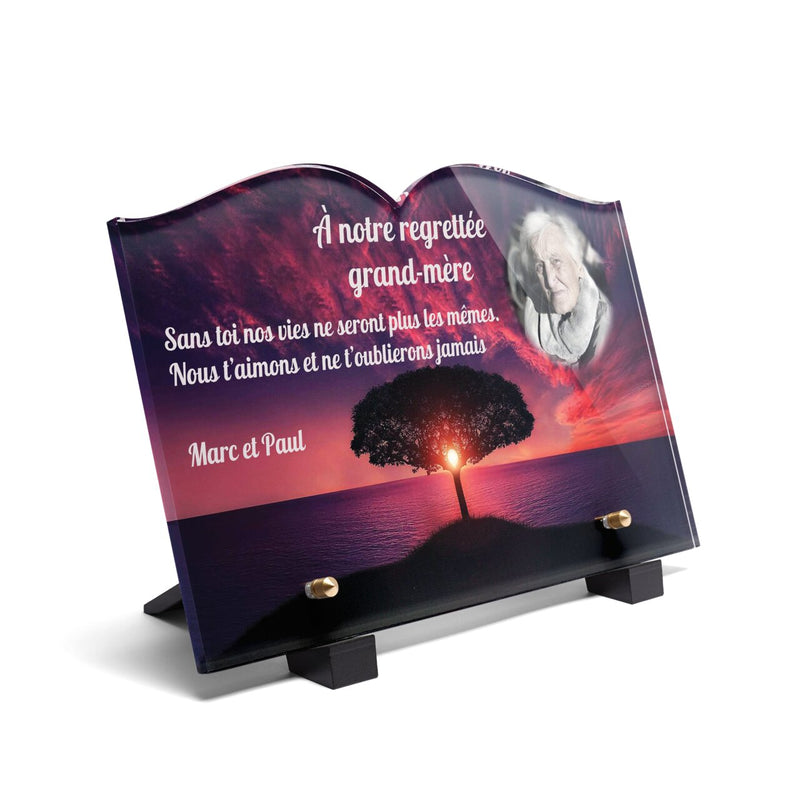 Plaque funéraire arbre-spirituel-forme-livre 13 plapuedacaes.com