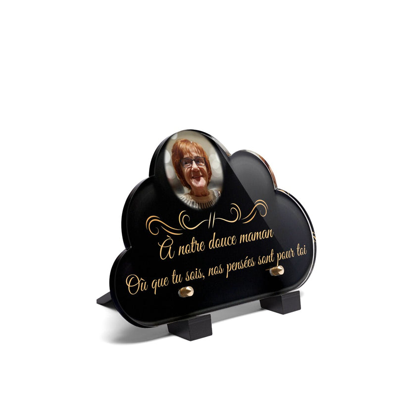 Plaque funéraire demi-cadre-forme-nuage 26 plapuedacaes.com