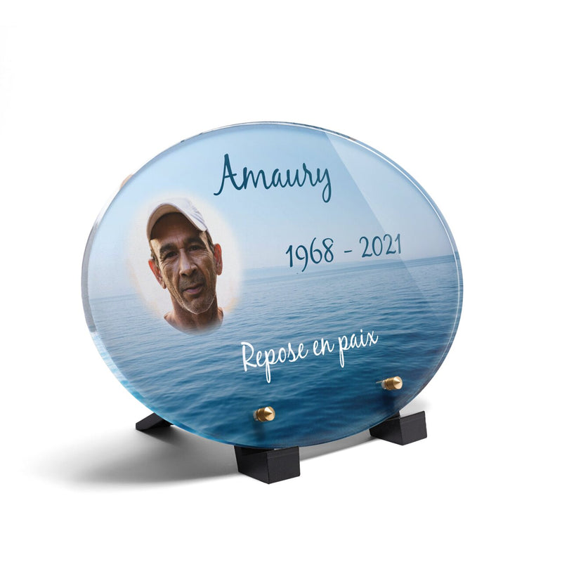Plaque funéraire horizon-ocean-forme-ovale 4 plapuedacaes.com