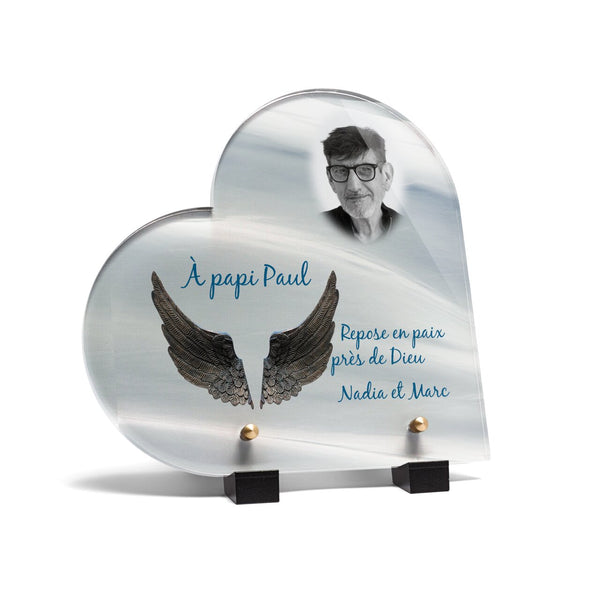 Plaque funéraire ailes-dange-forme-coeur 19 plapuedacaes.com
