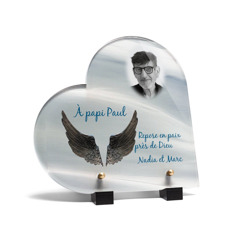 Plaque funéraire ailes-dange-forme-coeur 19 plapuedacaes.com
