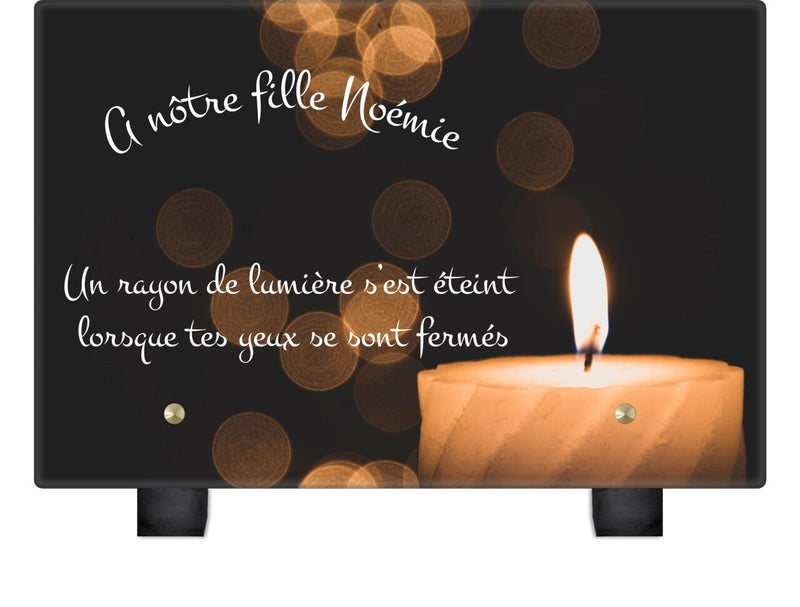 Plaque funéraire bougie 8 plapuedacaes.com
