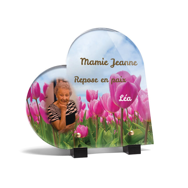 Plaque funéraire champ-de-tulipes-forme-coeur 2 plapuedacaes.com
