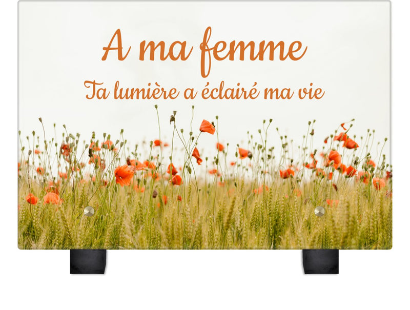 Plaque funéraire coquelicot 25 plapuedacaes.com
