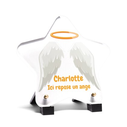 Plaque funéraire ailes-dange-forme-etoile 7 plapuedacaes.com
