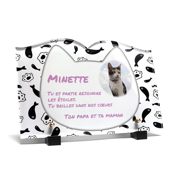 Plaque funéraire cadre-tete-de-chat-forme-livre 11 plapuedacaes.com
