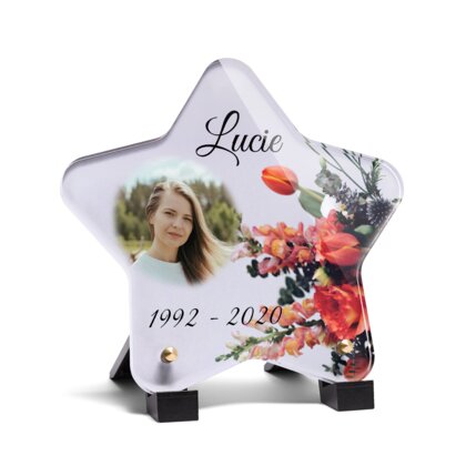 Plaque funéraire bouquet-garni-forme-etoile 13 plapuedacaes.com
