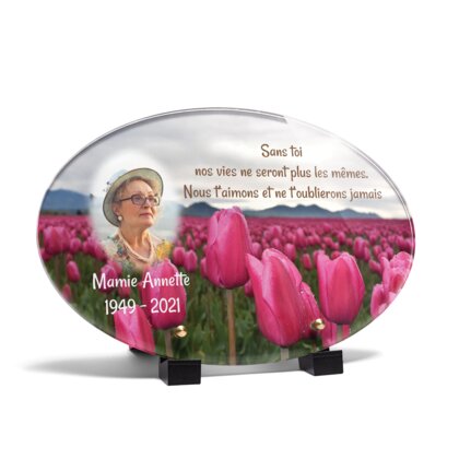 Plaque funéraire champ-de-tulipes-forme-ovale 5 plapuedacaes.com
